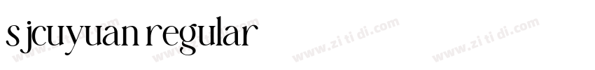 sjcuyuan regular字体转换